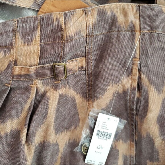 Anthro Tamarind Trouser Jogger/Lounge Giraffe Animal Print Brown Size 18W - Picture 12 of 16